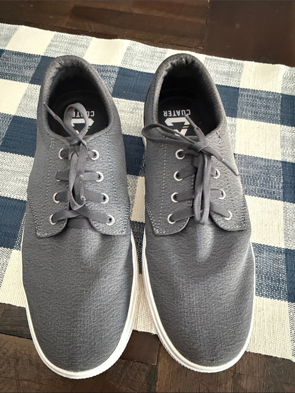 Cuater by Travis Matthew's Men's Gray Canvas Slip-On Casual golf shoes